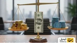 طلا در برابر بیت کوین: مقایسه عملکرد از دریچهٔ عرضهٔ پول