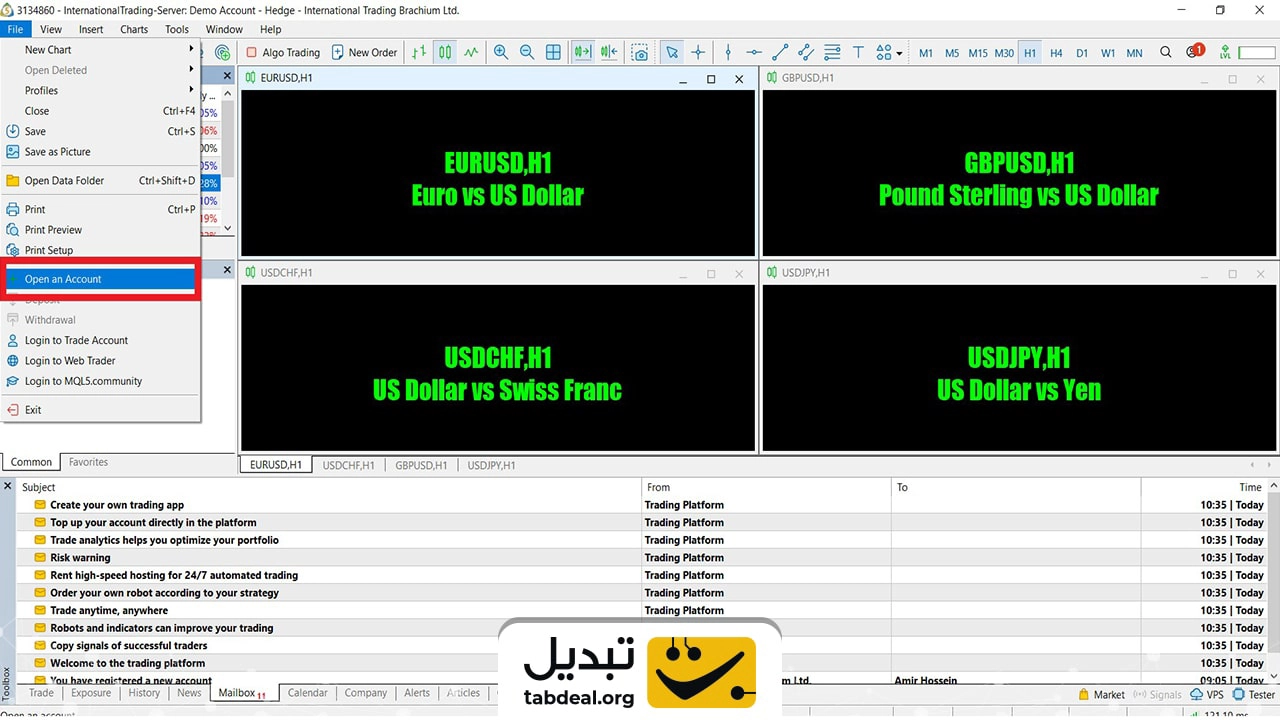 آموزش اضافه کردن ارز دیجیتال به متاتریدر 5