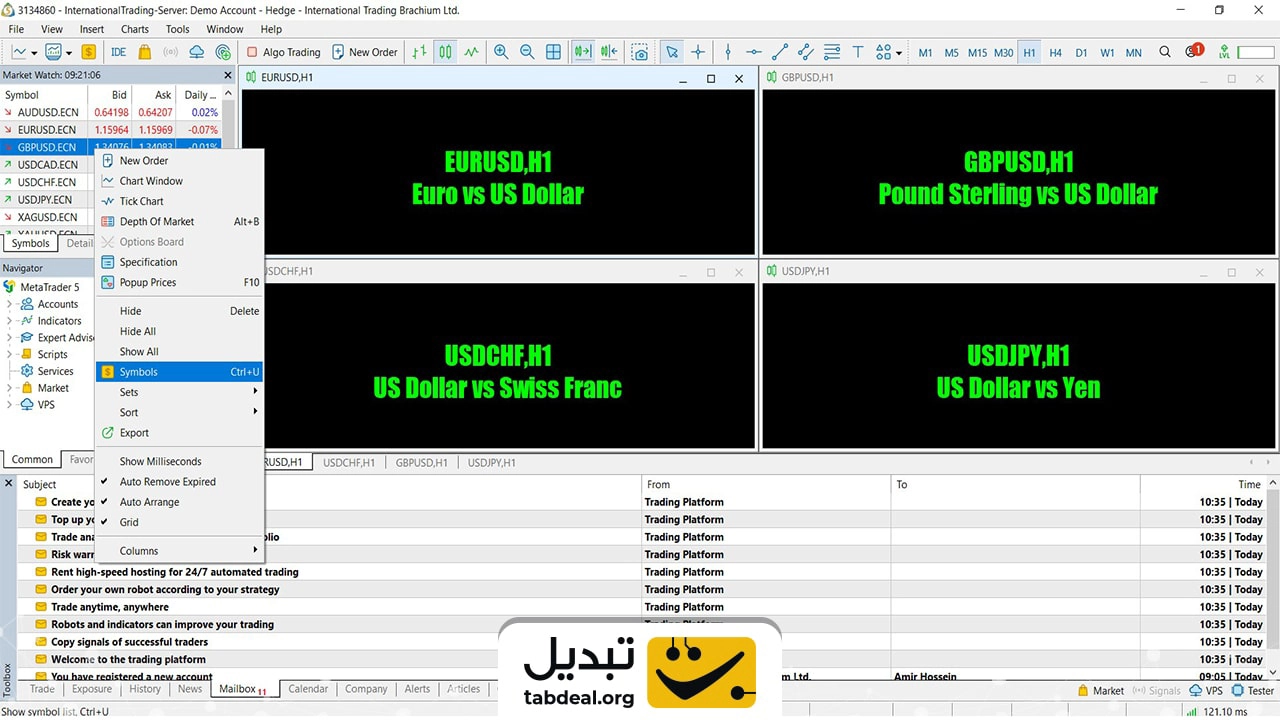 آموزش اضافه کردن ارز دیجیتال به متاتریدر 5