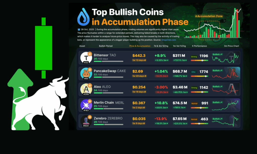 ۵ ارز دیجیتال پرپتانسیل در فاز انباشت