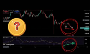 واگرایی صعودی در نمودار میم کوین مشهور