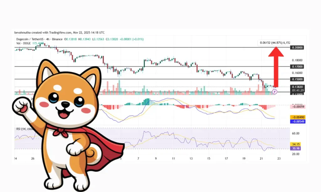 دوج کوین به سمت ۰.۲ دلار خیز برمی‌دارد