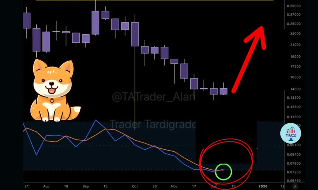 الگوی طلایی در دوج ‌کوین، هدف قیمتی مشخص شد