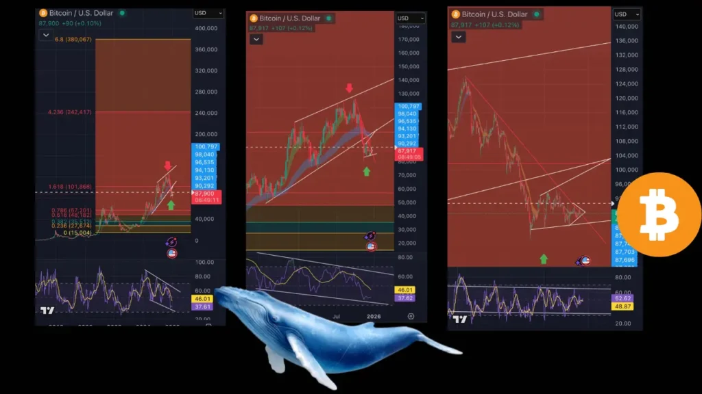 شکار نهنگ‌ها در کف قیمتی؛ واگرایی صعودی در نمودار بیت کوین