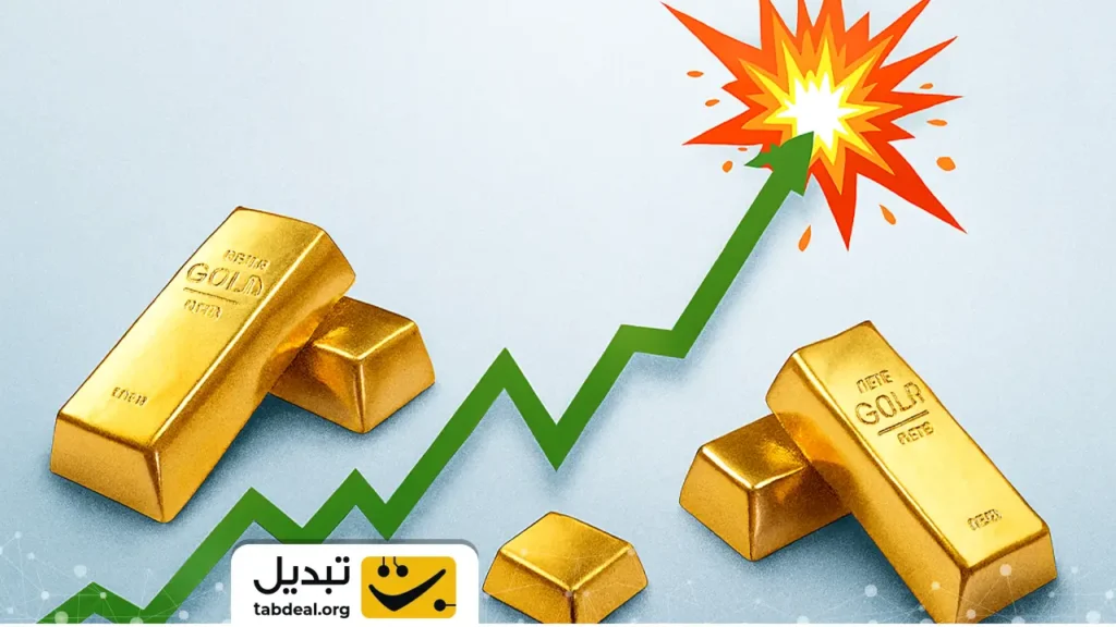 جهش انفجاری طلا / قیمت طلای جهانی امروز ۱۰ آذر