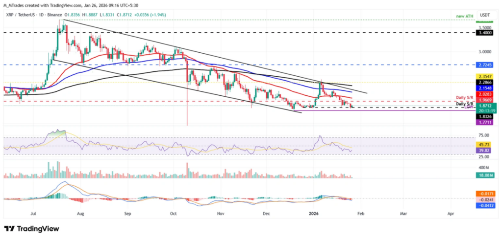 ریپل (XRP)؛ بازگشت پس از سه هفته ریزش