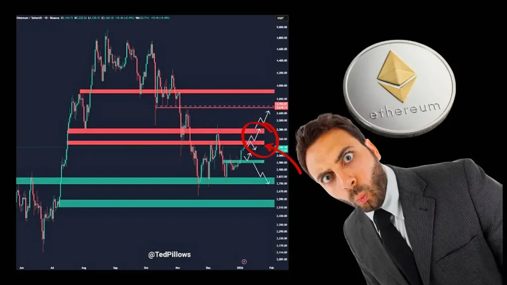 اتریوم در کمین ۴۰۰۰ دلار؛ فقط شکستن یک مقاومت تا پرواز باقی است