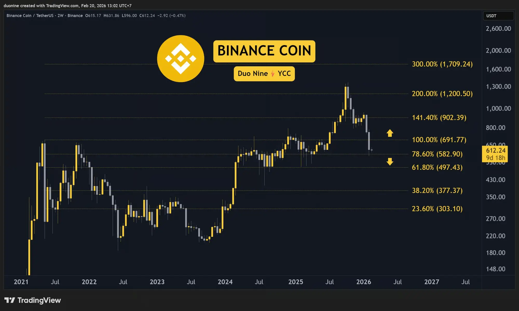 نمودار بایننس کوین