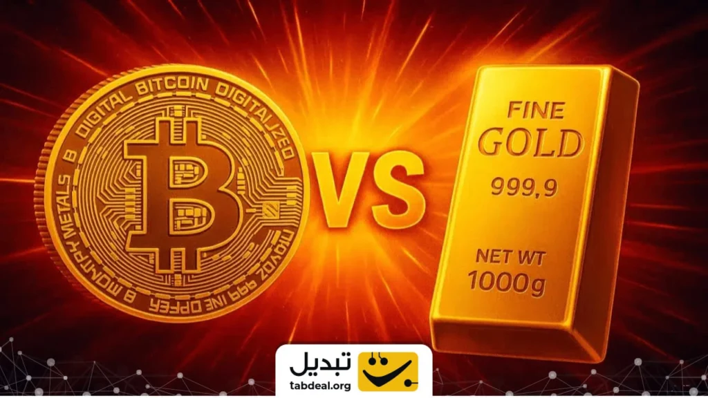 طلا و بیت کوین