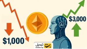 پیش‌ بینی هوش مصنوعی از قیمت اتریوم: سقوط به ۱۰۰۰ یا صعود به ۳۰۰۰ دلار؟