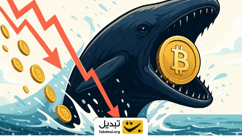 نهنگ شوم بیت‌ کوین دوباره وارد میدان شد؛ هر بار واریز می‌کند قیمت می‌ریزد