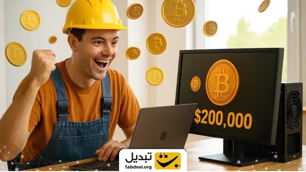 خوش‌شانسی محض؛ یک ماینر با سیستم اجاره‌ای برنده ۲۰۰ هزار دلار بیت‌ کوین شد!