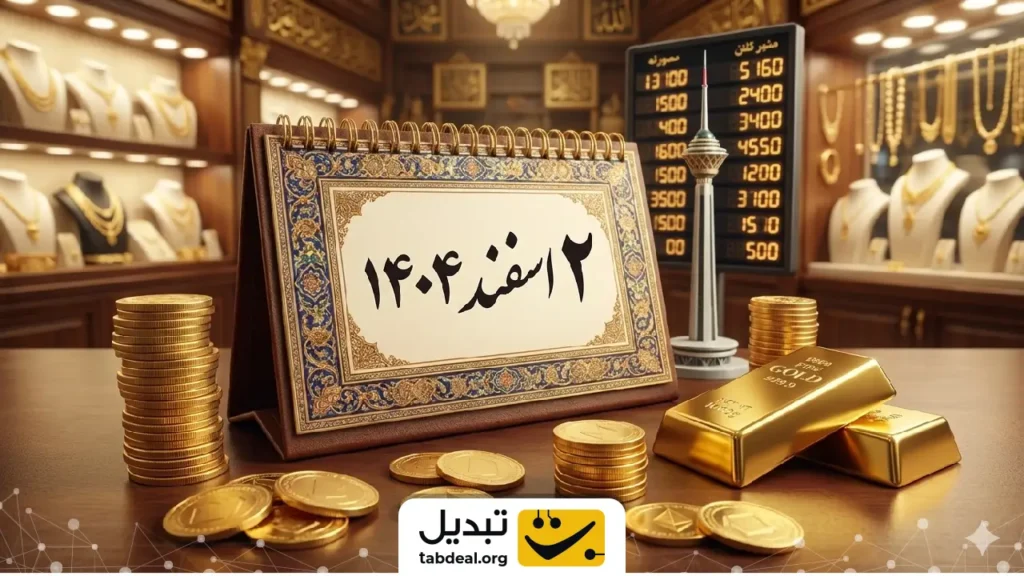 قیمت طلا و سکه | ۲ اسفند ۱۴۰۴