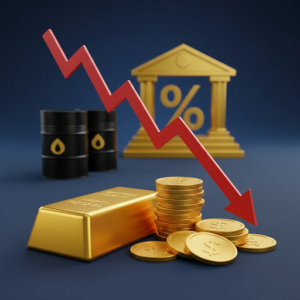 فشار نفت و نرخ بهره؛ طلا در آستانه نخستین افت هفتگی پس از یک ماه رشد