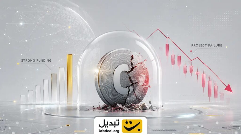 چرا بعضی پروژه‌های کریپتویی با وجود فاند قوی شکست می‌خورند؟