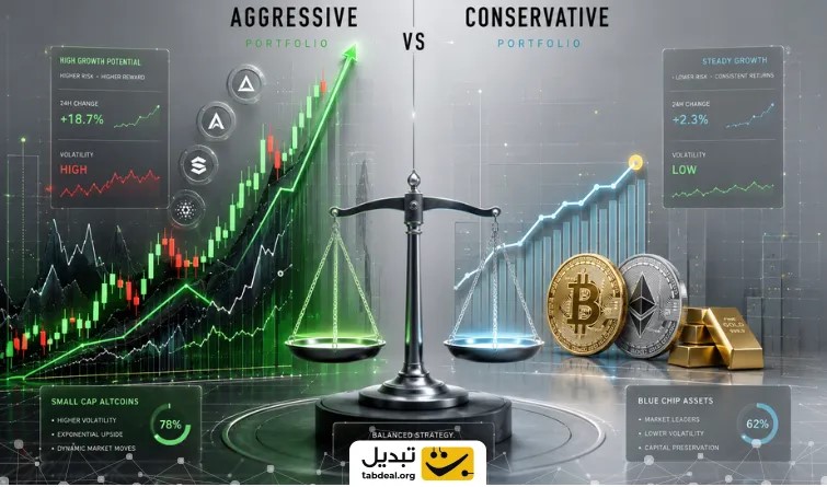 تفاوت پورتفوی تهاجمی و محافظه‌کارانه
