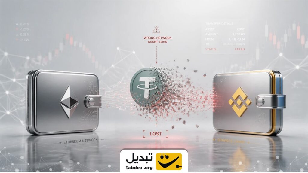 اگر شبکه را اشتباه انتخاب کنیم، آیا همیشه دارایی از بین می‌رود؟‌