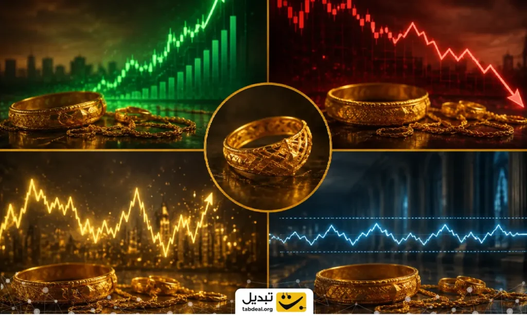 چهار سناریوی پیش‌روی قیمت طلای ۱۸ عیار؛ احتمال بازگشت به کانال ۱۵ میلیون تومان