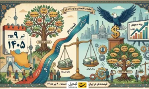 قیمت دلار و یورو امروز ۹ تیر + جدول
