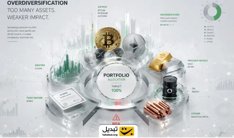 تنوع زیاد در سبد سرمایه‌گذاری چه ضرری دارد؟