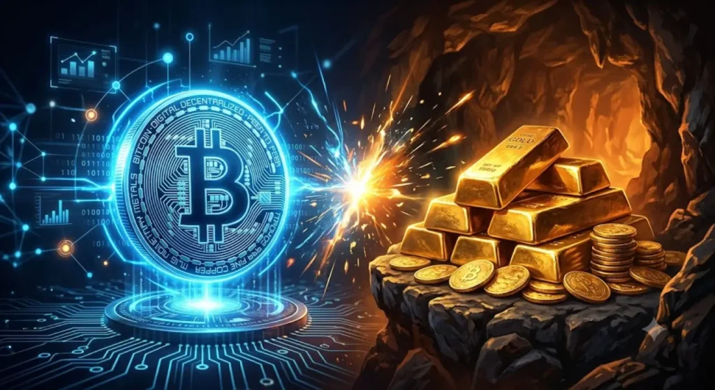 بیت‌کوین بخریم یا طلا؟ در آستانه جلسه تصمیم‌گیری فدرال رزرو کدام دارایی می تواند صعودخود را زودتر آغاز کند؟