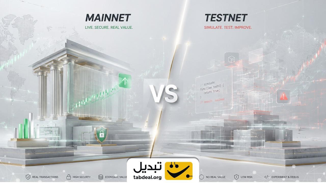 تفاوتهای بنیادین مین نت (Mainnet) و تست نت (Testnet) در چیست؟