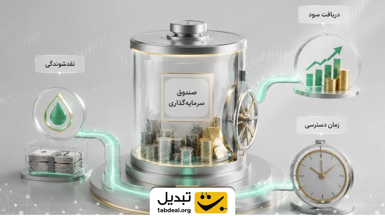 مقایسه فاکتور نقدشوندگی، نرخ شکست و نحوه واریز سود در انواع صندوقها به چه صورت است؟