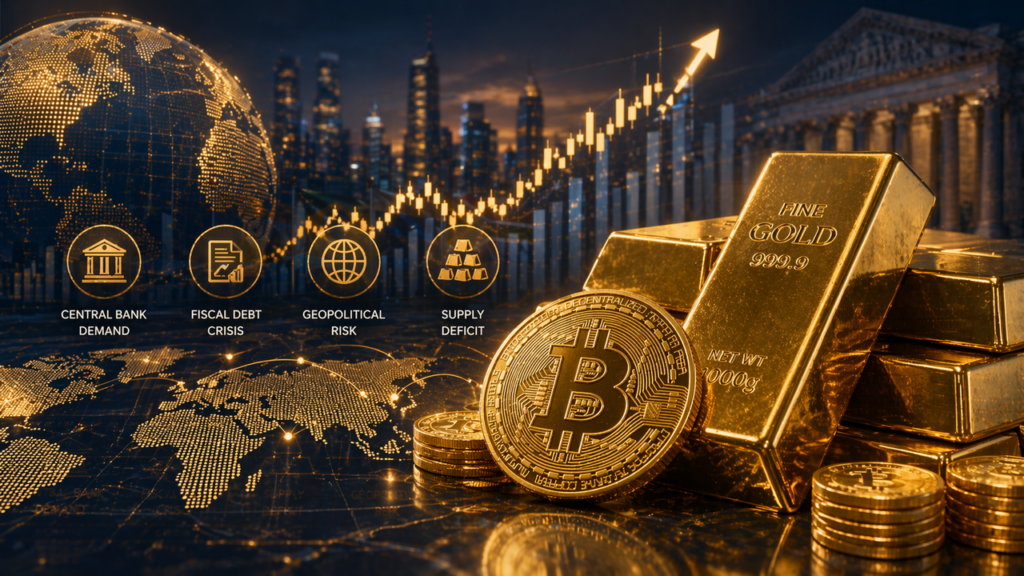 رقابت جذاب بیت‌ کوین و طلا؛ کدام دارایی سود بیشتری می‌دهد؟