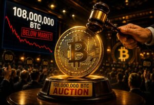 حراج ۱۰۸ میلیون بیت‌کوین زیر قیمت