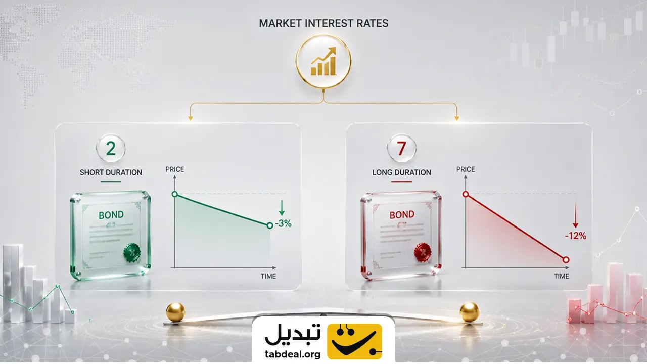 سنجش حساسیت قیمت اوراق بدهی به تغییرات نرخ سود