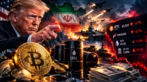 سیگنال تنش نظامی ترامپ به بازارها؛ بیت‌کوین و سهام ریخت