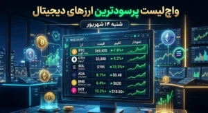 واچ لیست پرسودترین ارزهای دیجیتال امروز شنبه ۱۴ شهریور