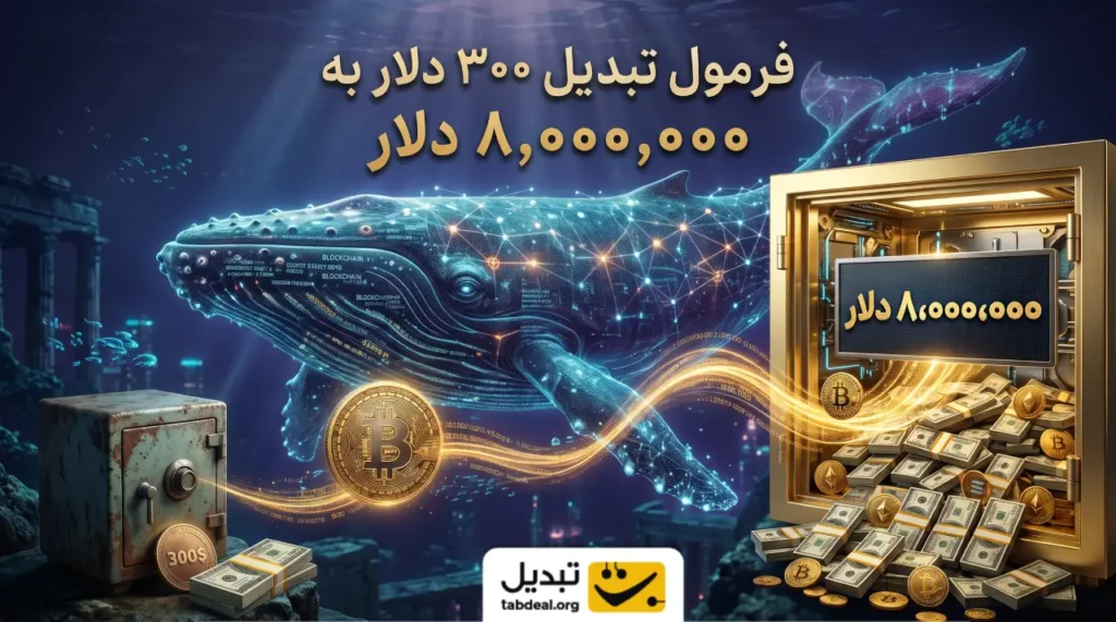 فرمول تبدیل ۳۰۰ دلار به ۸ میلیون دلار با ارز دیجیتال