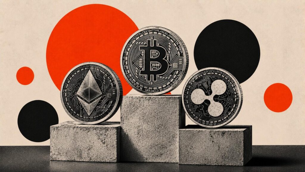 بیت‌کوین در آستانه ۸۵ هزار دلار، اتریوم روی حمایت و ریپل در مسیر تثبیت؛ حرکت بعدی بازار چیست؟