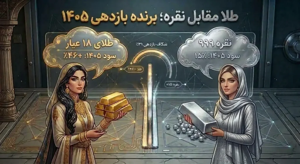 طلا یا نقره؛ از ابتدای سال کدام‌یک سود بیشتری نصیب سرمایه‌گذاران کرده است؟