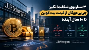 ۳ سناریوی شگفت‌انگیز جی‌پی‌مورگان از قیمت بیت‌کوین تا ۱۰ سال آینده