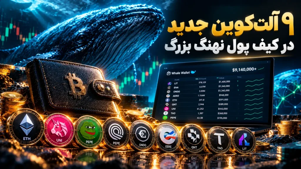 ۹ آلت کوین جدید در کیف پول نهنگ ۹ میلیون دلاری