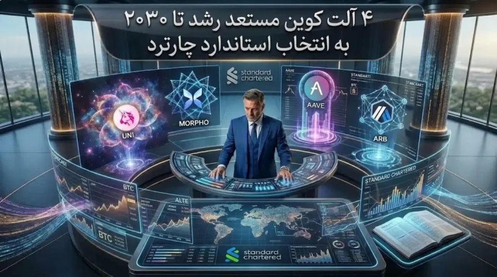 ۴ آلت‌کوین مستعد رشد برای خرید و نگهداری تا ۲۰۳۰ به انتخاب استاندارد چارترد