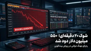 ریزش ۲۰ دقیقه‌ای بیت‌کوین