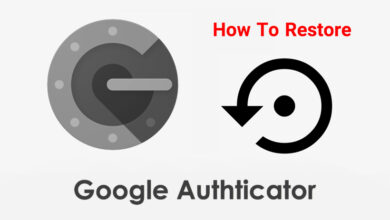 بازگردانی Google Authenticator