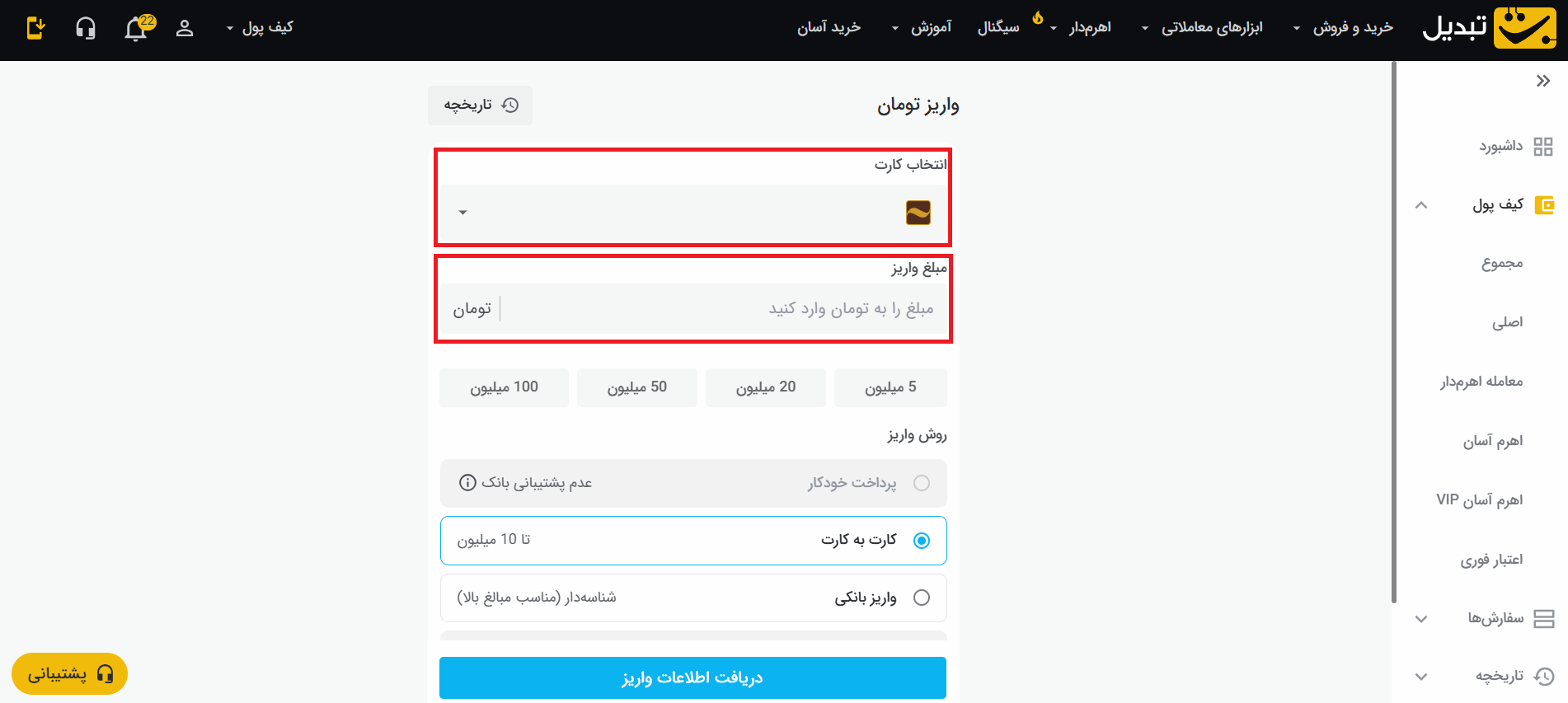 اپدیت مقاله روش های واریز